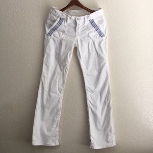 COH • White Jean with Blue Stitching